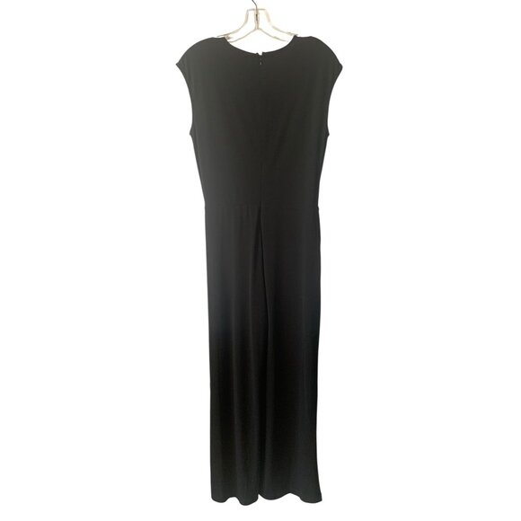 MICHAEL KORS Solid Black Sleeveless Wrap Front Women's Jumpsuit NWT Size Small - Picture 7 of 9